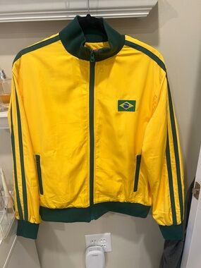 Edikted Yellow and Green Bomber Jacket